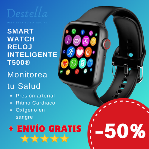Smart Watch Reloj Inteligente T500® | Monitorea tu Salud