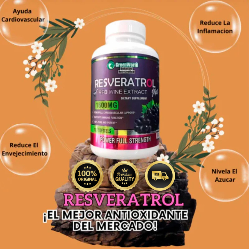 RESVERATROL PLUS® 100% Original - El Secreto Antiedad que Tu Cuerpo Necesita